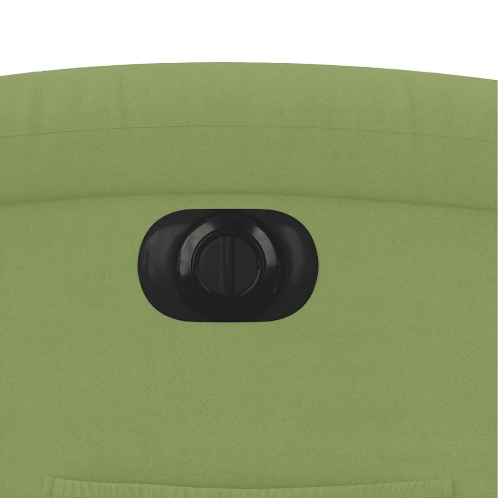 vidaXL Πολυθρόνα Ανακλινόμενη Ηλεκτρική Ανοιχτό Πράσινο Βελούδινη