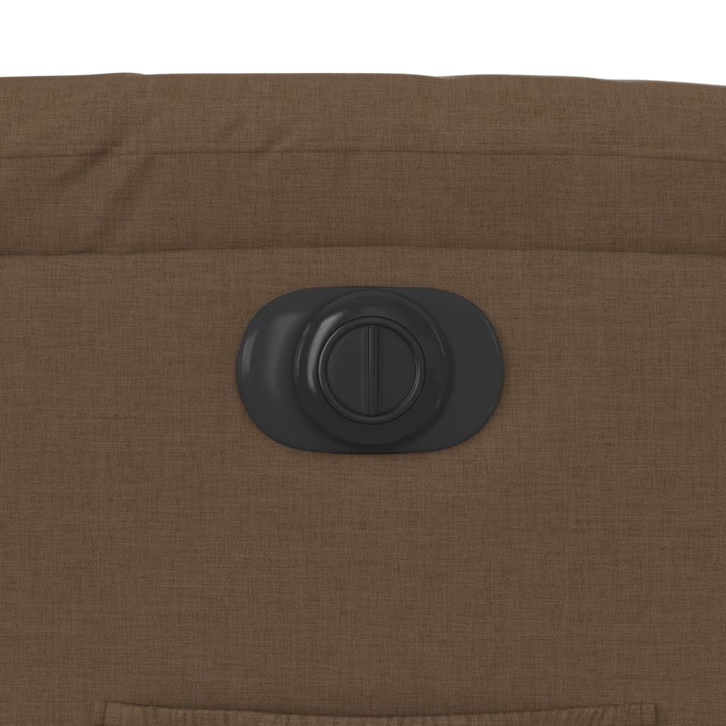 vidaXL Πολυθρόνα Ανακλινόμενη Ηλεκτρική Καφέ Υφασμάτινη