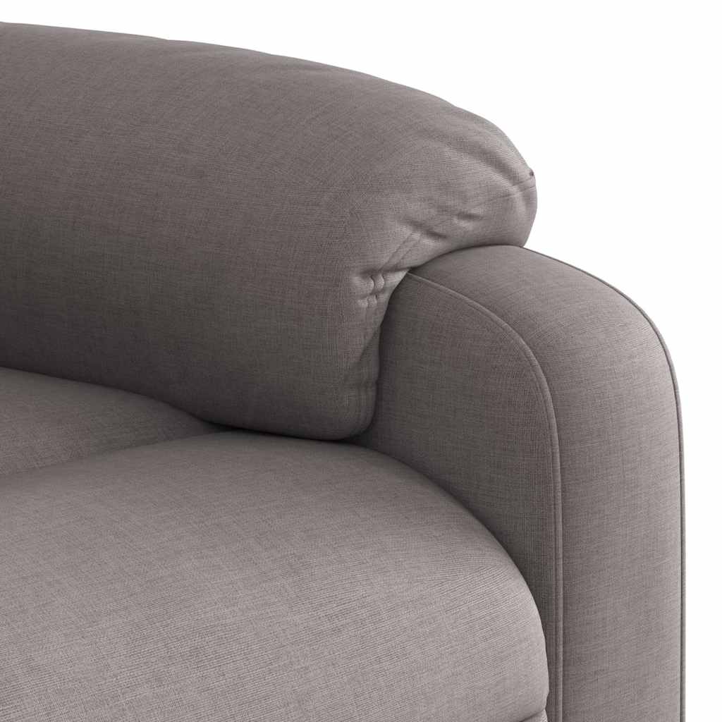 vidaXL Πολυθρόνα Ανακλινόμενη με Ανύψωση Χρώμα Taupe Υφασμάτινη