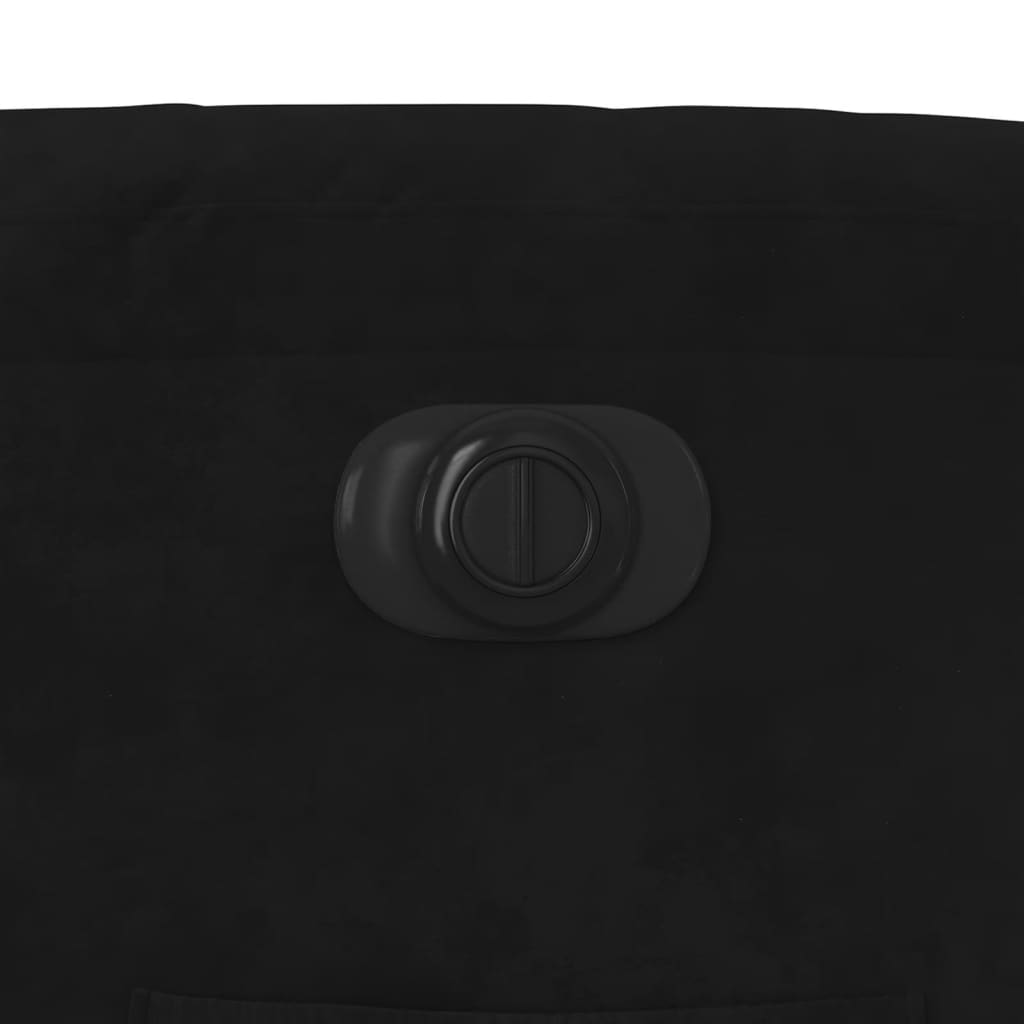 vidaXL Πολυθρόνα Ανακλινόμενη Ηλεκτρική Μαύρη Βελούδινη