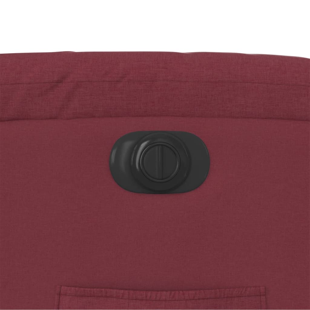 vidaXL Πολυθρόνα Ανακλινόμενη Ηλεκτρική Μπορντό Υφασμάτινη