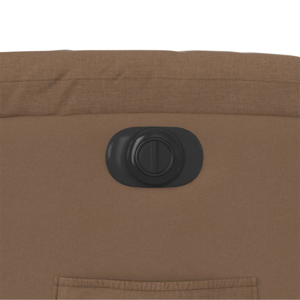 vidaXL Πολυθρόνα Ανακλινόμενη Ηλεκτρική Καφέ Υφασμάτινη