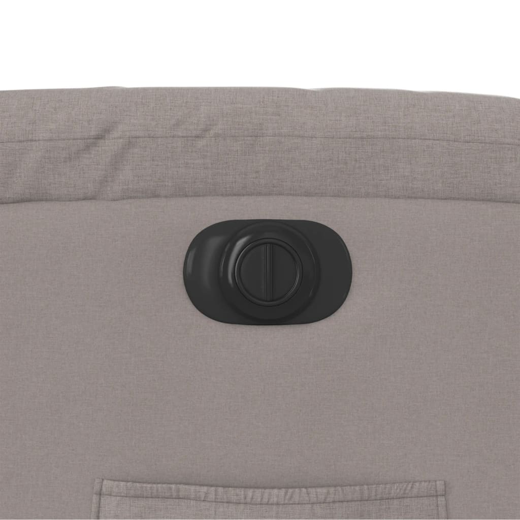 vidaXL Πολυθρόνα Ανακλινόμενη Ηλεκτρική Taupe Υφασμάτινη