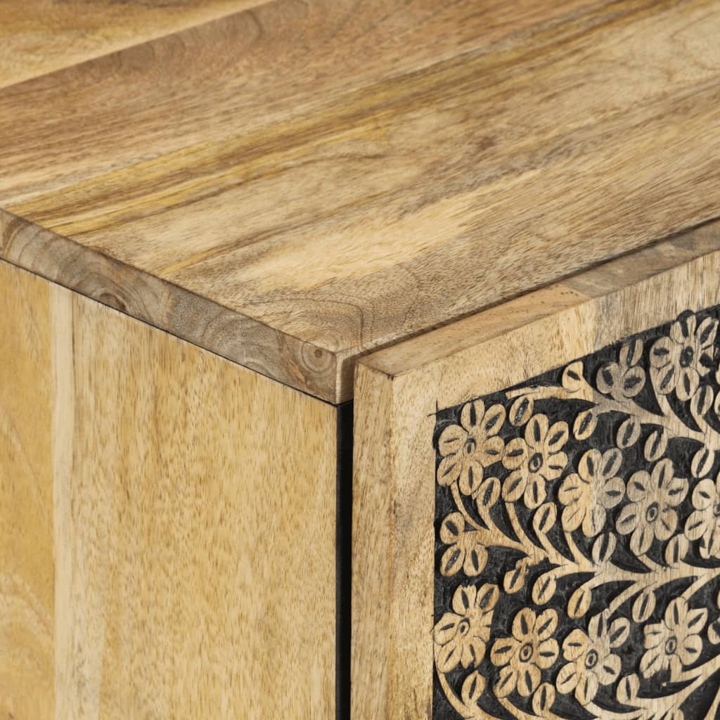 vidaXL Έπιπλα Μπάνιου Σετ 3 Τεμαχίων από Μασίφ Ξύλο Μάνγκο