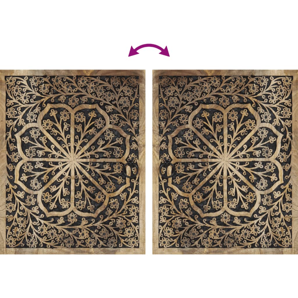 vidaXL Έπιπλα Μπάνιου Σετ 5 Τεμαχίων από Μασίφ Ξύλο Μάνγκο