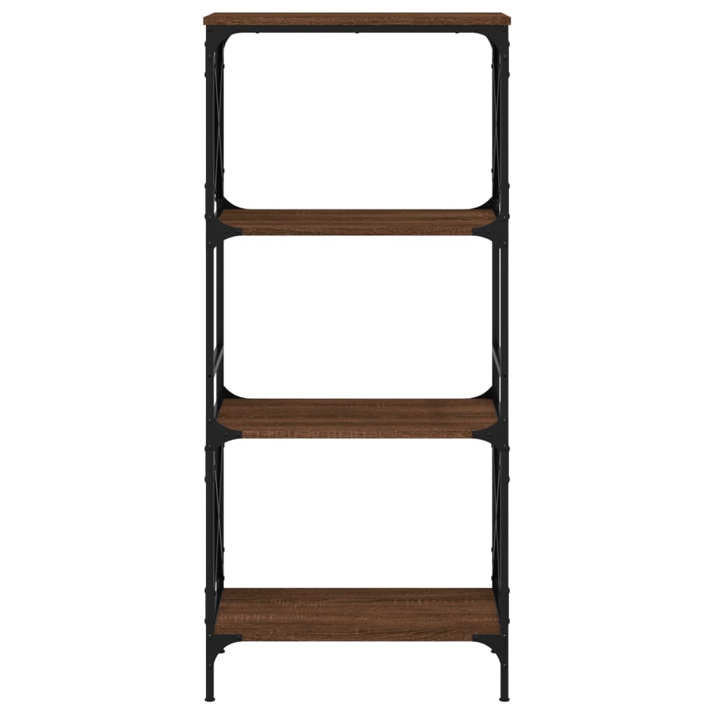 vidaXL Βιβλιοθήκη 4 Επιπέδων Καφέ Δρυς 59 x 35 x 132 εκ. Επεξεργ. Ξύλο