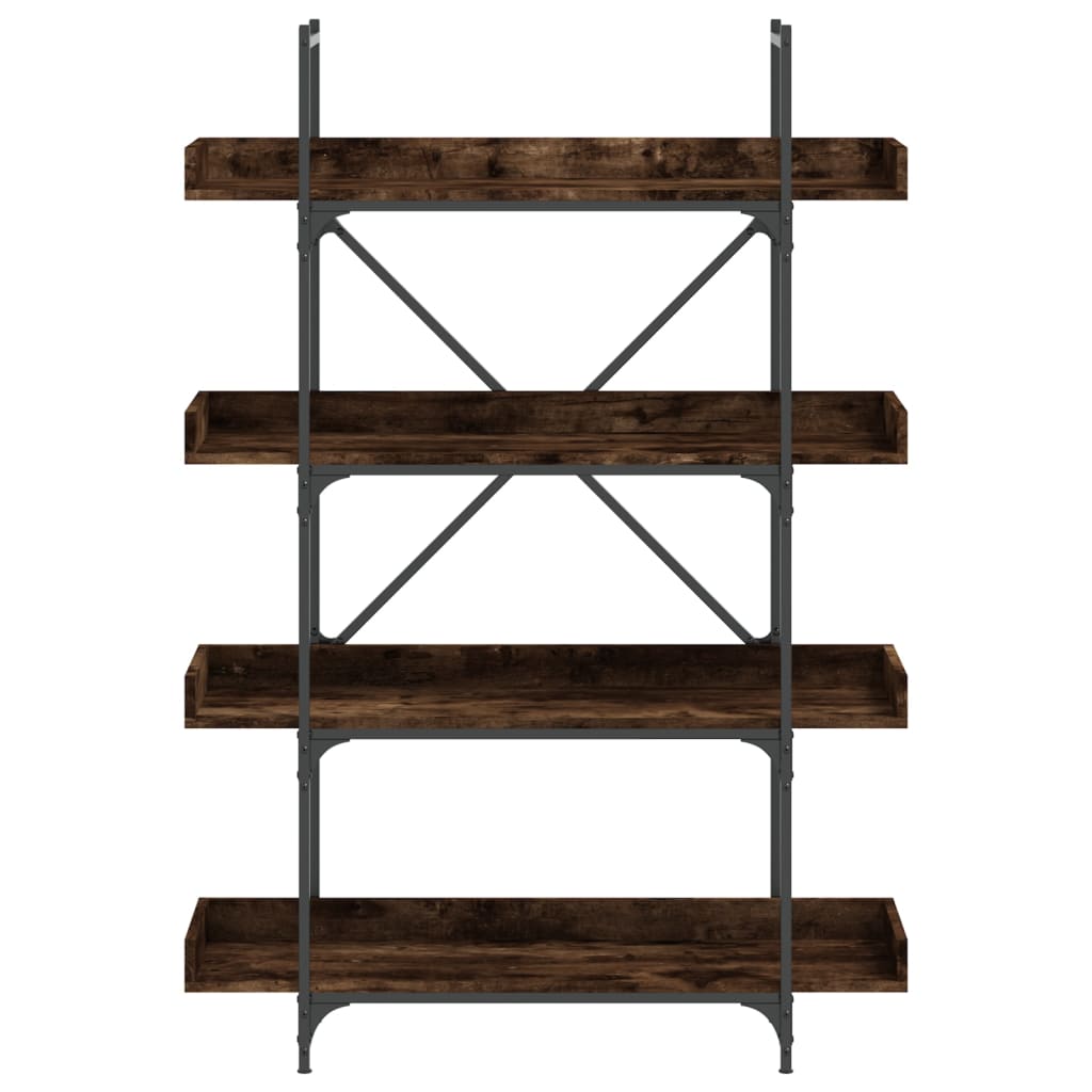 vidaXL Βιβλιοθήκη 4 Επιπέδων Καπν. Δρυς 100x33x145,5 εκ. Επεξεργ. Ξύλο