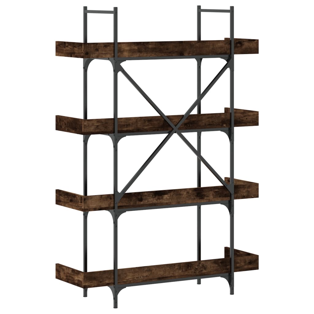 vidaXL Βιβλιοθήκη 4 Επιπέδων Καπν. Δρυς 100x33x145,5 εκ. Επεξεργ. Ξύλο