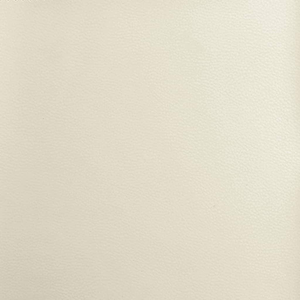 vidaXL Πολυθρόνα Ανακλινόμενη Κρεμ από Συνθετικό Δέρμα