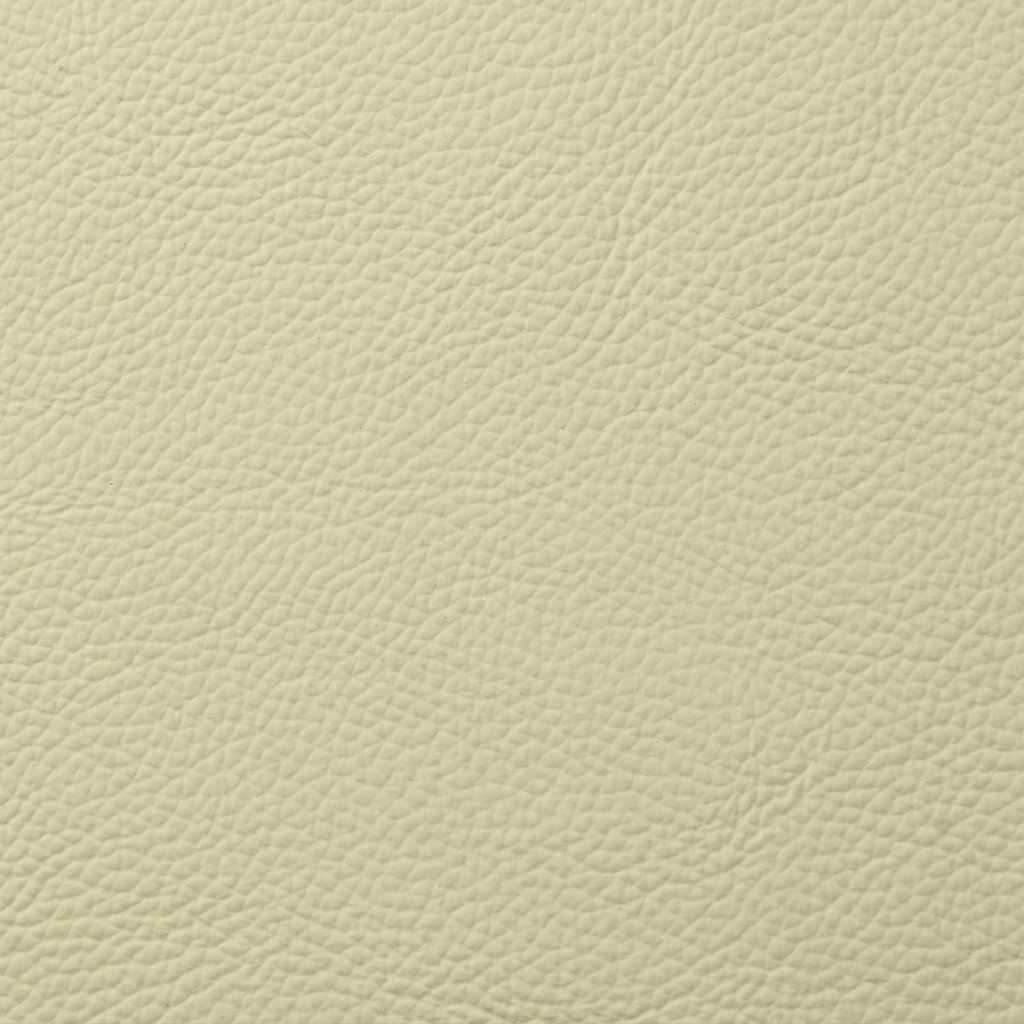 vidaXL Πολυθρόνα Ανακλινόμενη Κρεμ από Γνήσιο Δέρμα