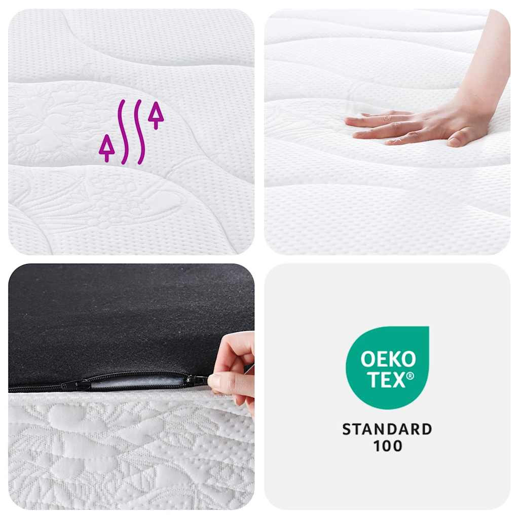 vidaXL Στρώμα με Bonnell Springs Μεσαία Σκληρότητα 140 x 190 εκ.