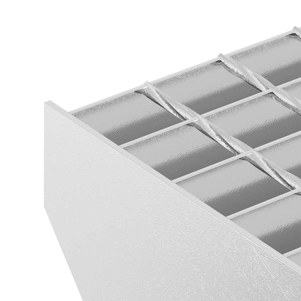vidaXL Σκαλοπάτια από Σχάρα 60 x 24 x 7 εκ. από Γαλβανισμένο Χάλυβα