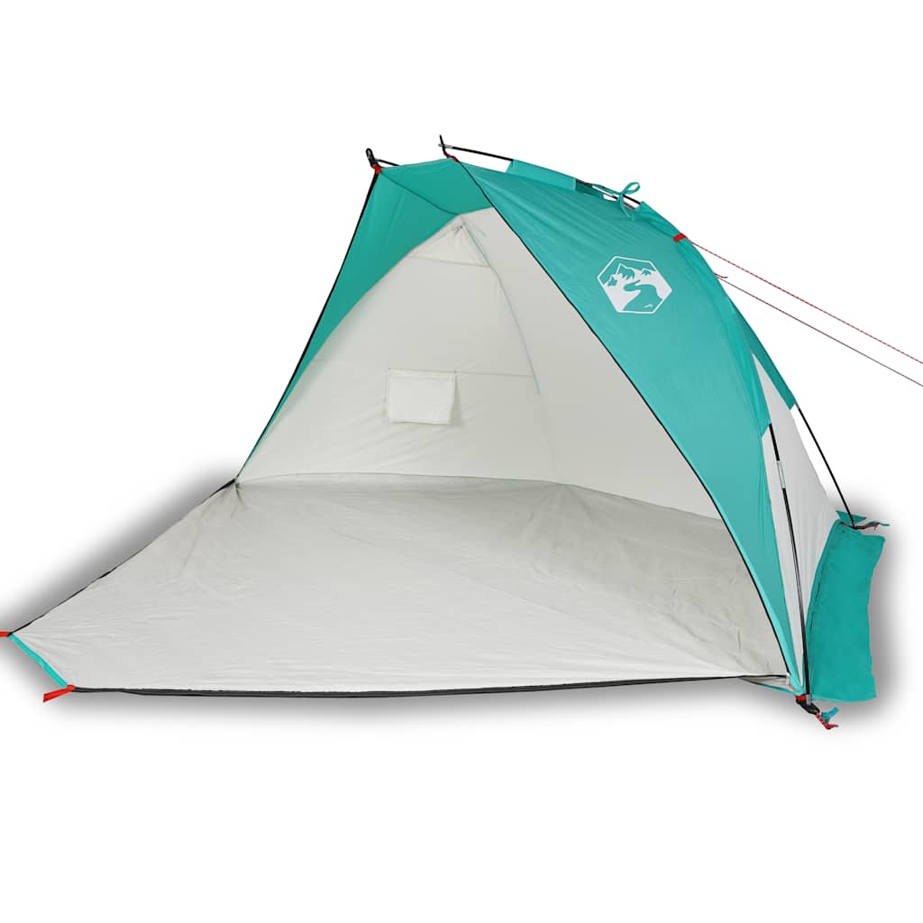 vidaXL Σκηνή Παραλίας Πράσινο Θάλασσας 268x223x125εκ. Πολυεστέρας 185T
