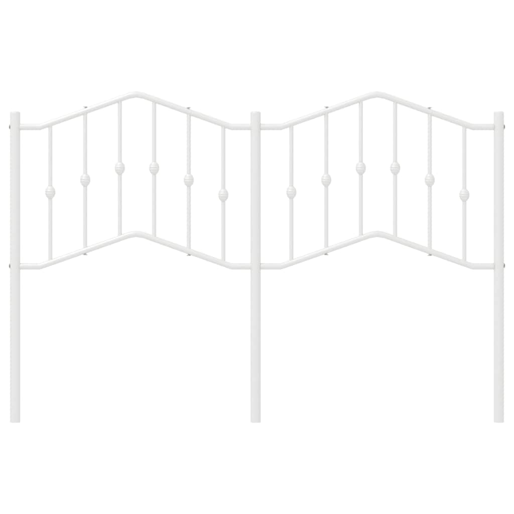 vidaXL Κεφαλάρι Λευκό 135 εκ. Μεταλλικό