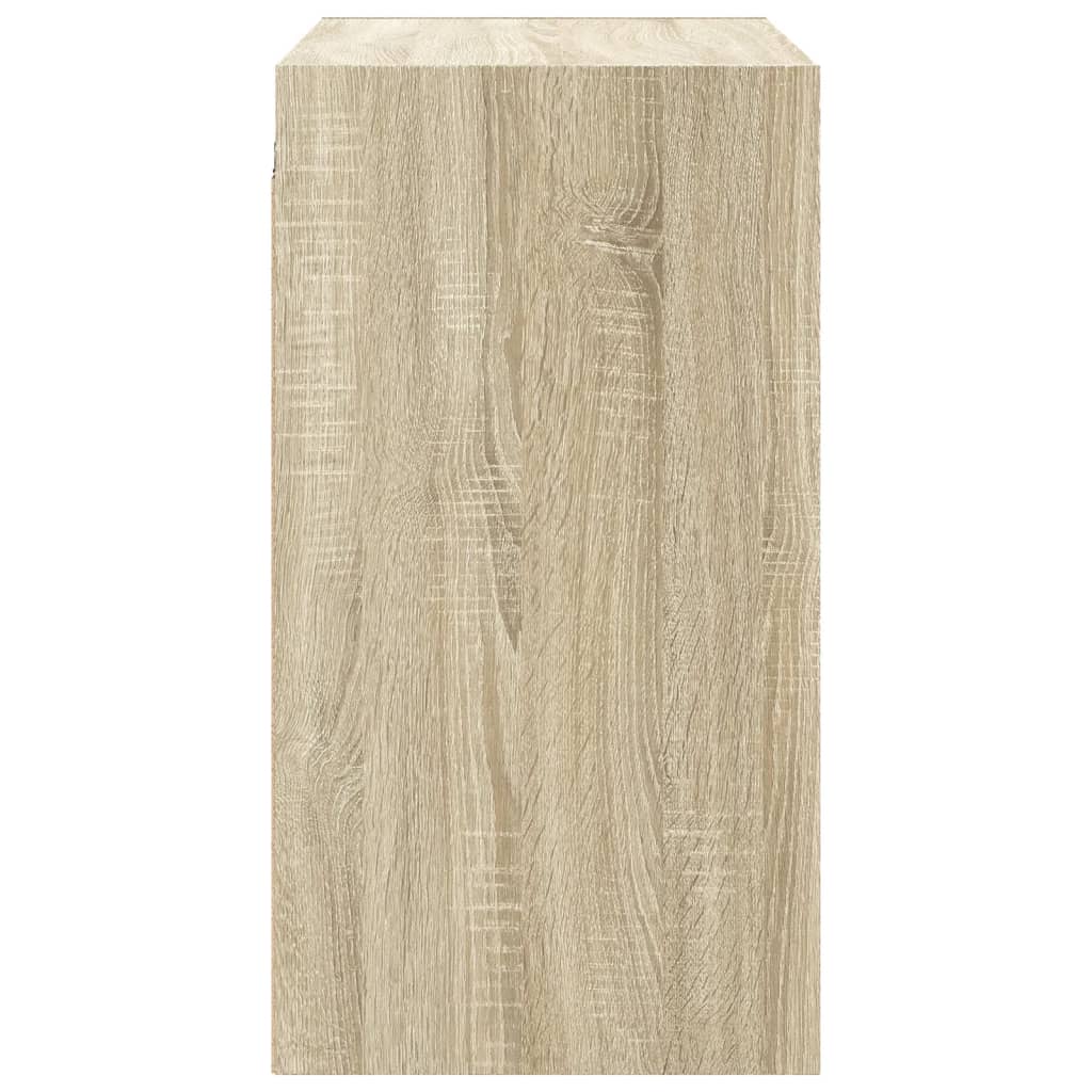 vidaXL Ντουλάπι Τοίχου Sonoma Δρυς 68x37x68,5 εκ. με Γυάλινες Πόρτες
