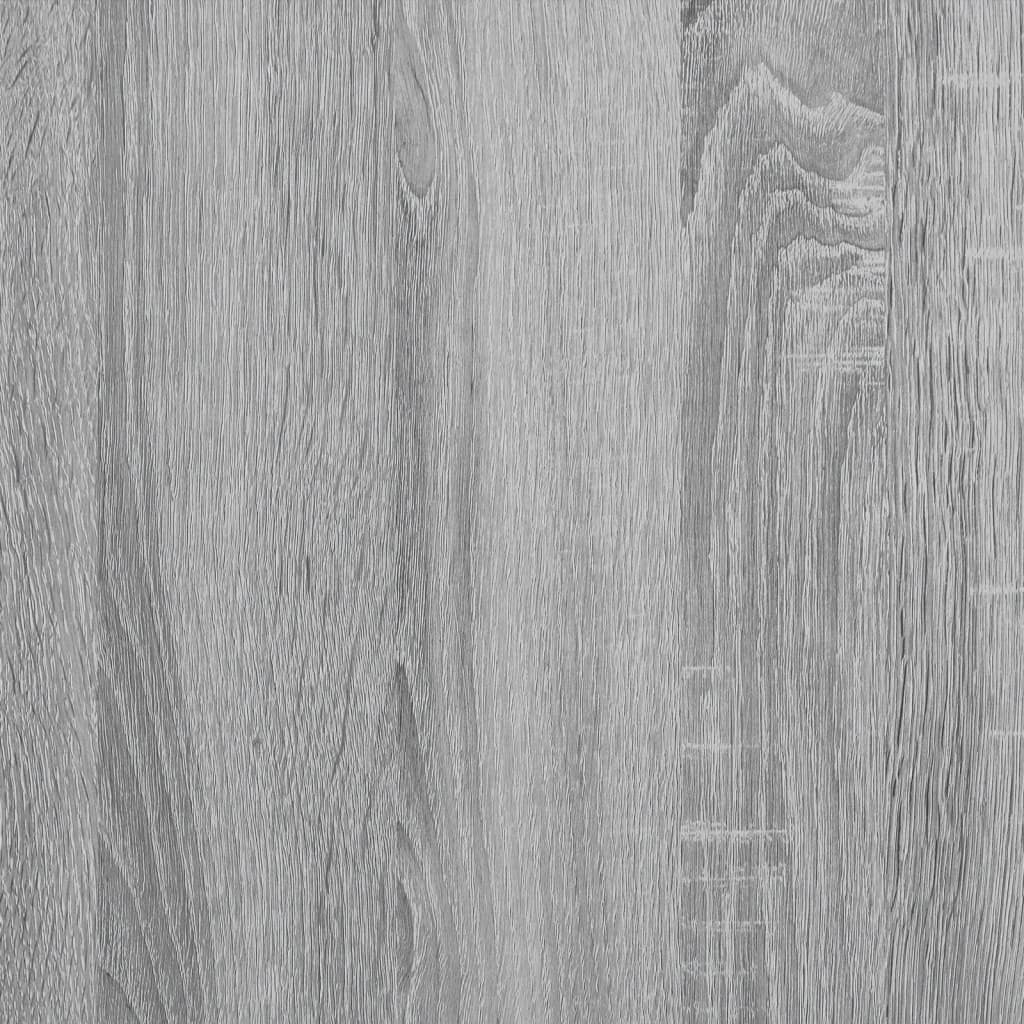 vidaXL Ντουλάπι Γκρι Sonoma 35x37x120 εκ. με Γυάλινες Πόρτες