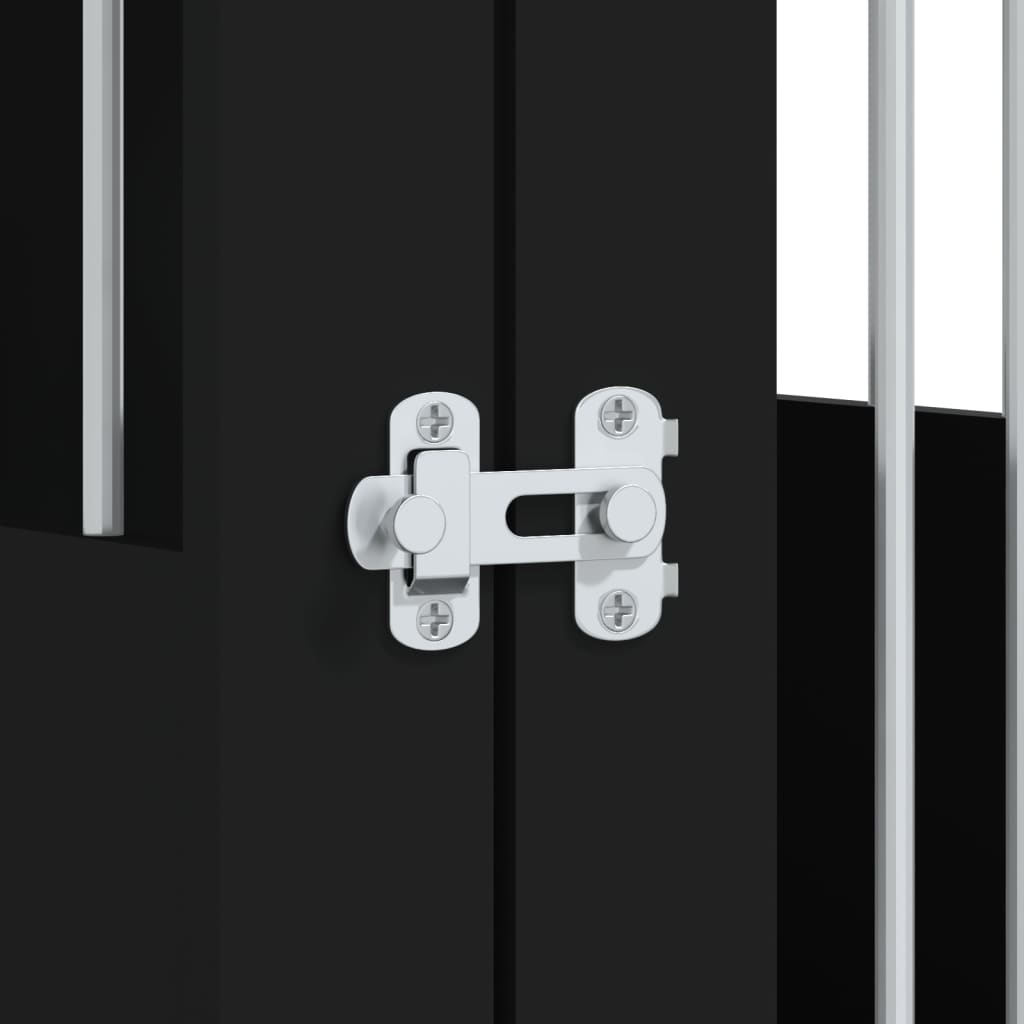 vidaXL Κλουβί Σκύλου Μαύρο 55 x 75 x 65 εκ. από Επεξεργασμένο Ξύλο