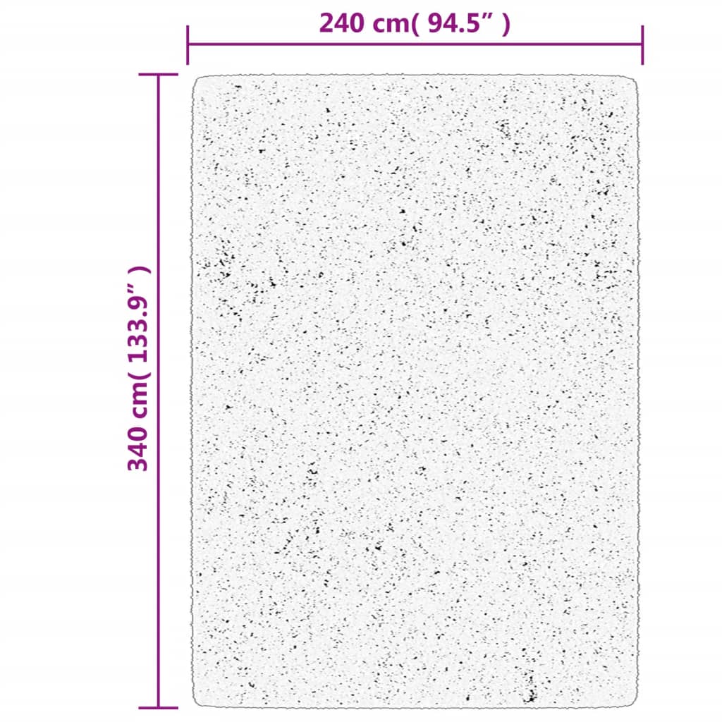 vidaXL Χαλί HUARTE με Κοντό Πέλος Μαλακό/ Πλενόμενο 240x340 εκ.