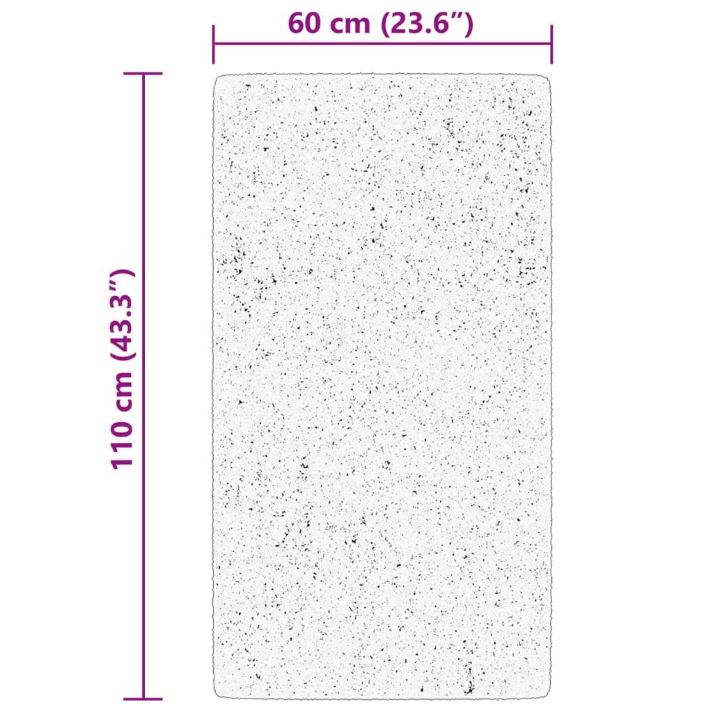 vidaXL Χαλί HUARTE με Κοντό Πέλος Μαλακό/ Πλενόμενο 60x110 εκ.