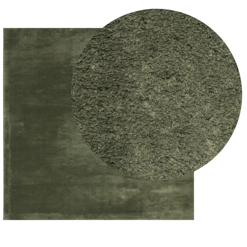 vidaXL Χαλί HUARTE με Κοντό Πέλος Μαλακό/ Πλενόμενο 120x120 εκ.