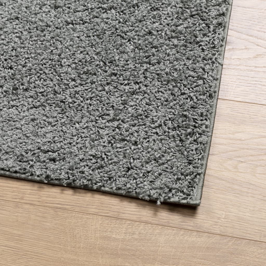vidaXL Χαλί Shaggy PAMPLONA με Ψηλό Πέλος Μοντέρνο Πράσινο 160x230 εκ.
