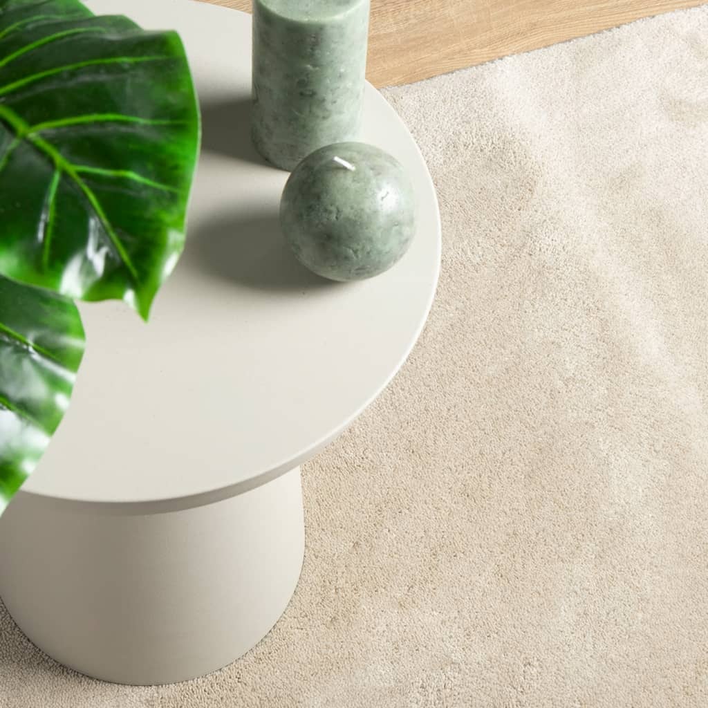 vidaXL Χαλί OVIEDO με Κοντό Πέλος Μπεζ 240 x 240 εκ.