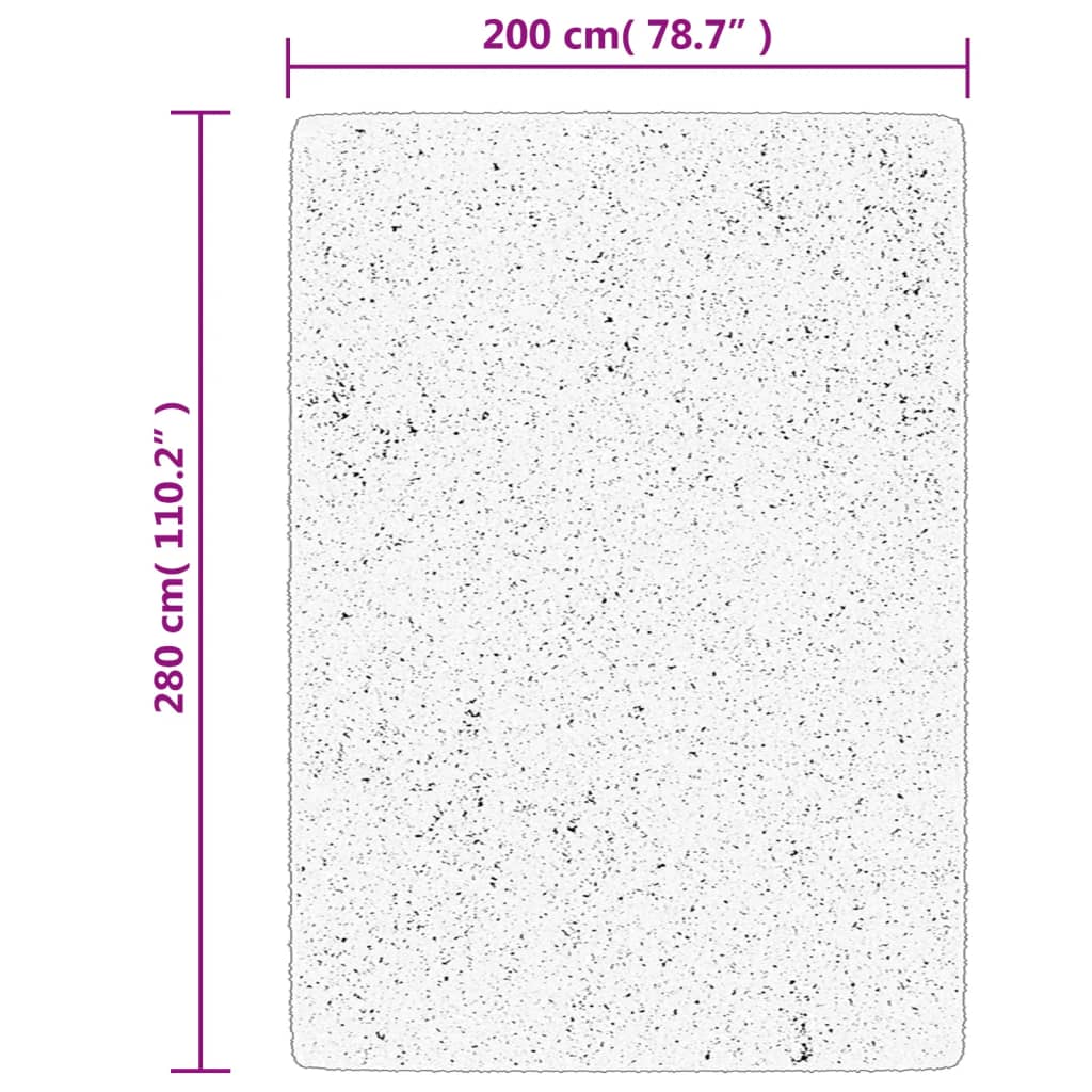 vidaXL Χαλί OVIEDO με Κοντό Πέλος Πράσινο 200 x 280 εκ.