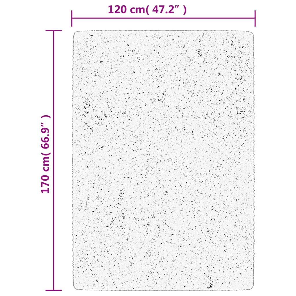 vidaXL Χαλί OVIEDO με Κοντό Πέλος Κόκκινο 120 x 170 εκ.
