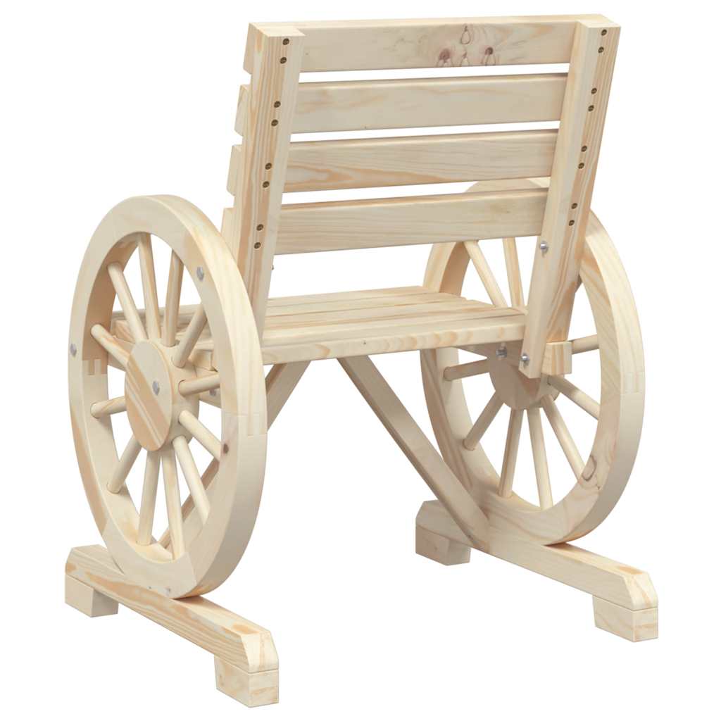 vidaXL Σαλόνι Κήπου Σετ 4 Τεμαχίων από Μασίφ Ξύλο Ελάτης