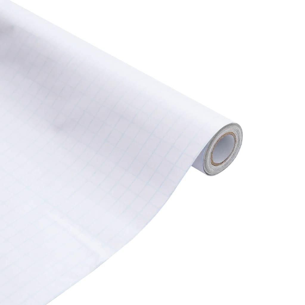 vidaXL Μεμβράνη Παραθύρου Ματ Λευκό 90x1000 εκ. PVC