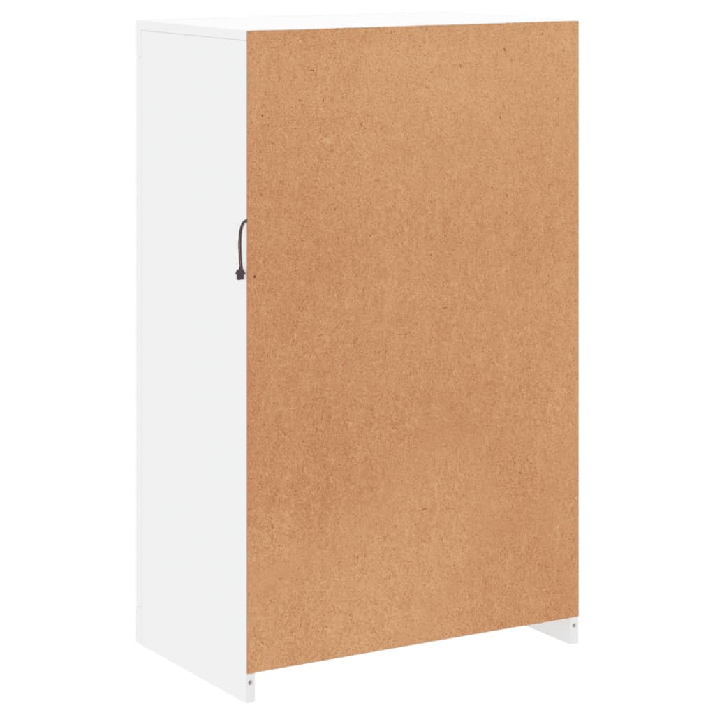 vidaXL Nτουλάπι Βοηθητικό με Φώτα LED Λευκό από Επεξεργασμένο ξύλο