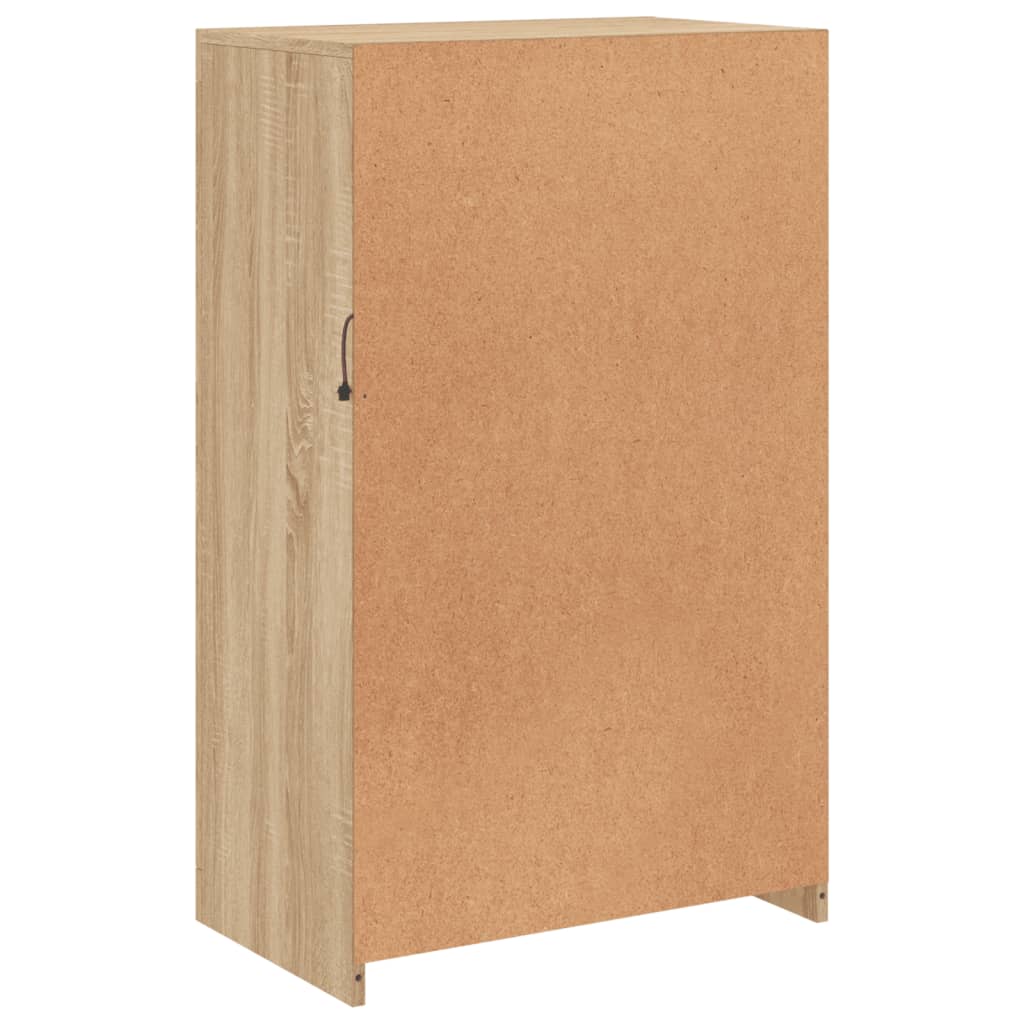 vidaXL Nτουλάπι Βοηθητικό με Φώτα LED Sonoma Δρυς Επεξεργασμένο Ξύλο