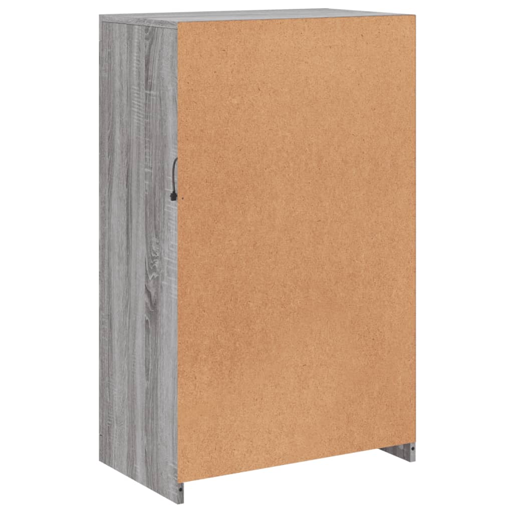 vidaXL Nτουλάπι Βοηθητικό με Φώτα LED Γκρι Sonoma Επεξεργασμένο Ξύλο