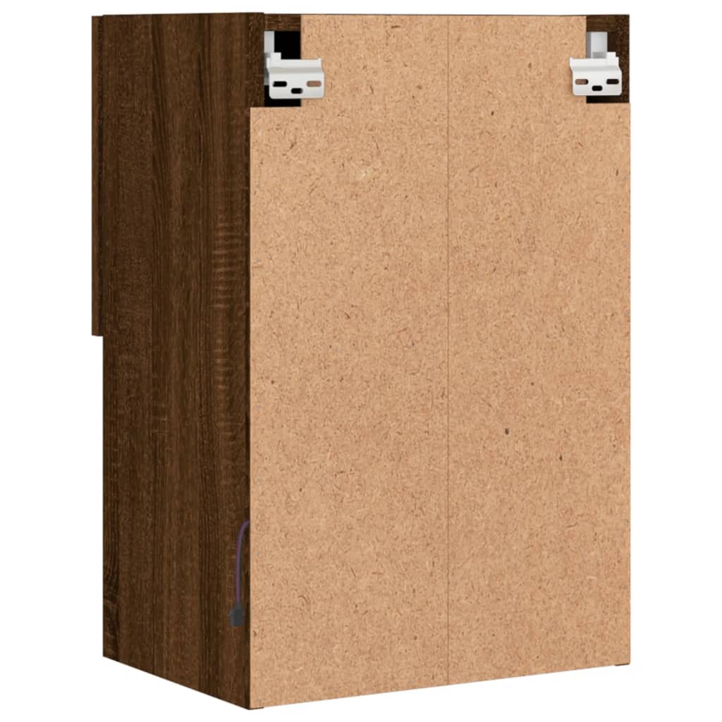 vidaXL Έπιπλα Τηλεόρασης με LED 2 τεμ. Καφέ Δρυς 40,5x30x60 εκ.