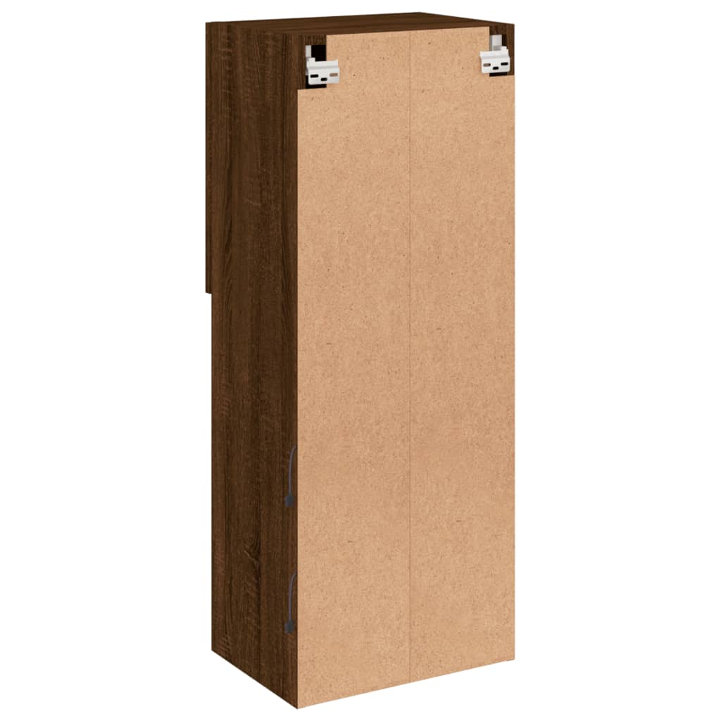 vidaXL Έπιπλο Τηλεόρασης με LED Καφέ Δρυς 40,5x30x102 εκ.