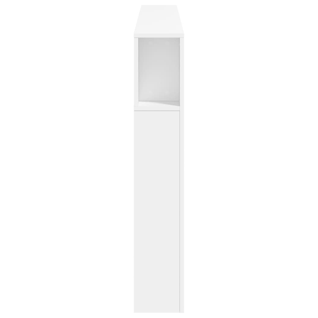 vidaXL Κεφαλάρι Κρεβατιού με LED Λευκό 180x18,5x103,5 εκ Επεξεργ. Ξύλο
