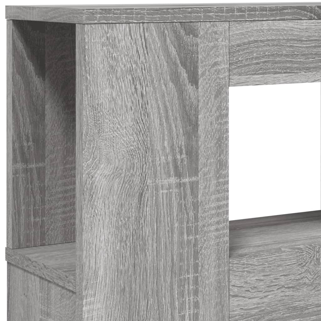 vidaXL Κεφαλάρι Κρεβατιού με LED Γκρι Sonoma 180x18,5x103,5 εκ