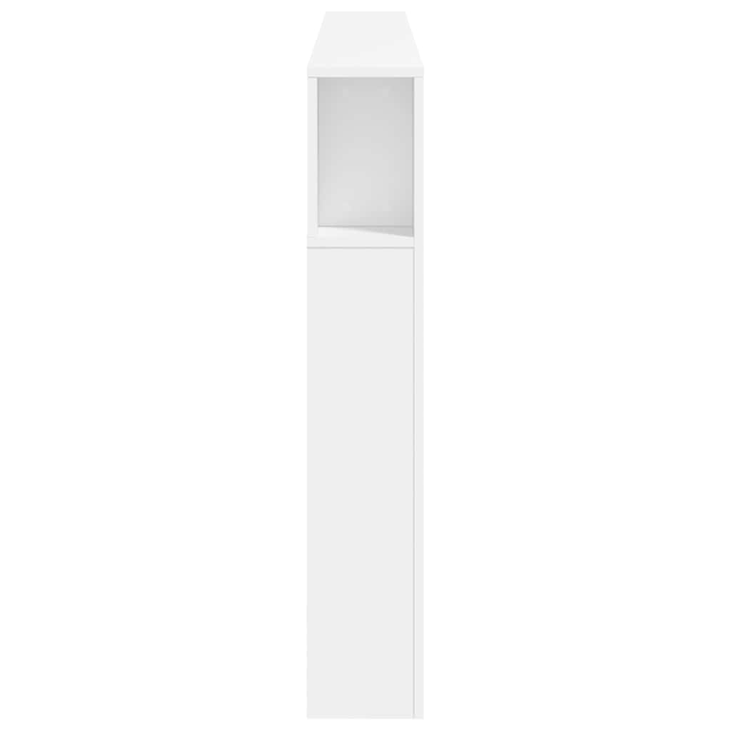 vidaXL Κεφαλάρι Κρεβατιού με LED Λευκό 200x18,5x103,5 εκ Επεξεργ. Ξύλο