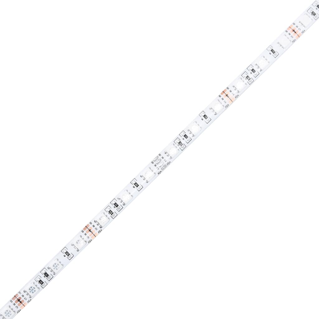 vidaXL Κεφαλάρι Κρεβατιού με LED Λευκό 200x18,5x103,5 εκ Επεξεργ. Ξύλο