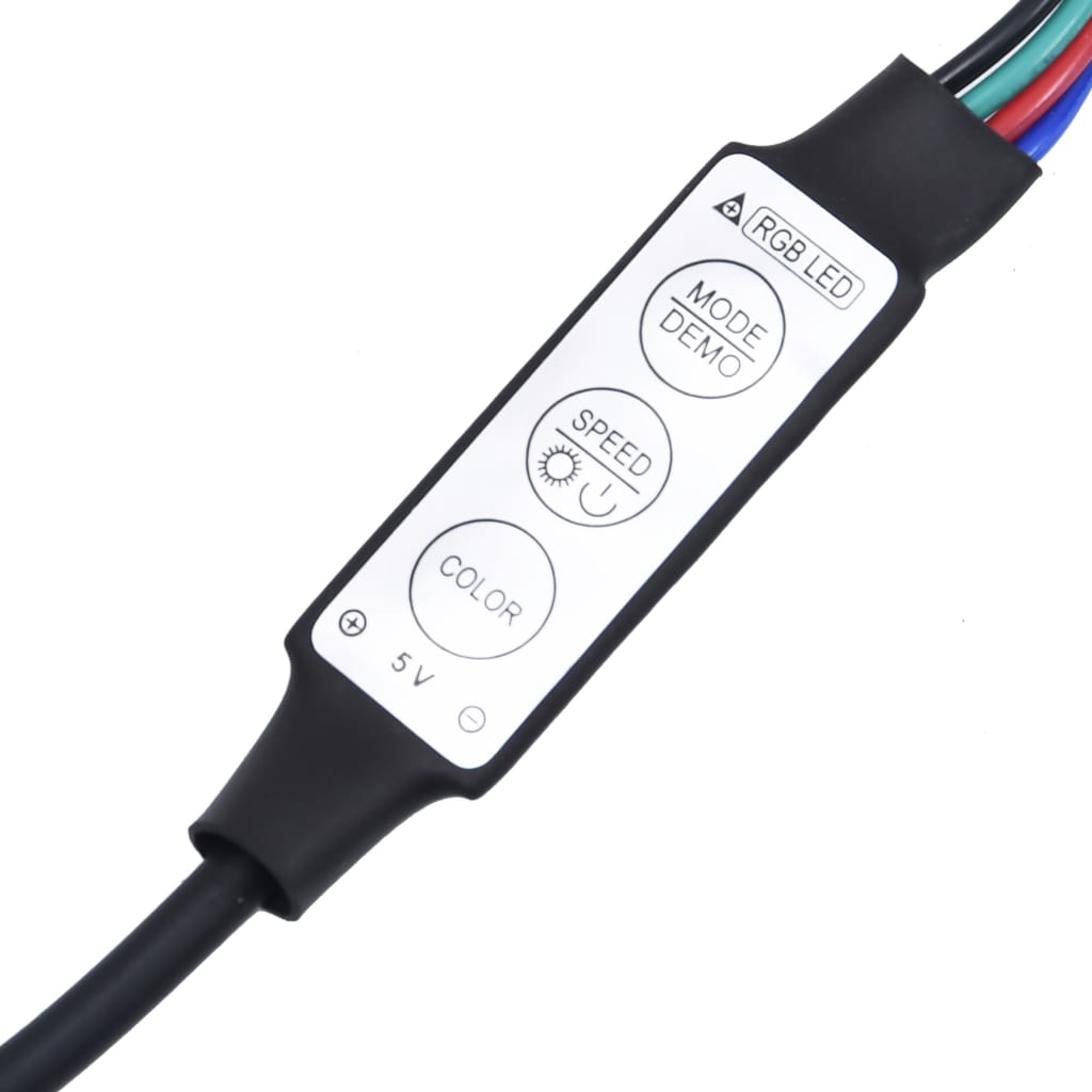 vidaXL Κεφαλάρι Κρεβατιού με LED Γκρι Sonoma 220x18,5x103,5 εκ