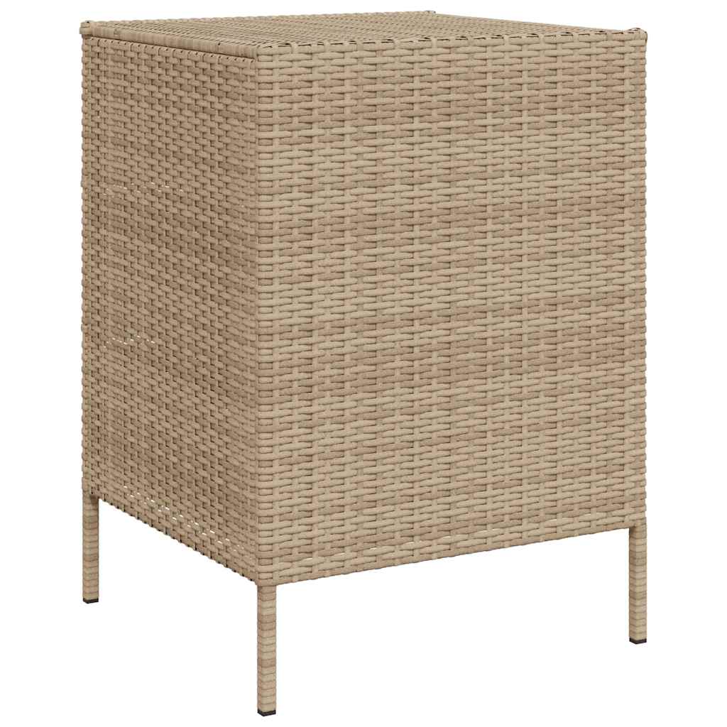 vidaXL Ντουλάπι Αποθήκευσης Κήπου Beige 55x59x80 εκ. Συνθετικό Ρατάν