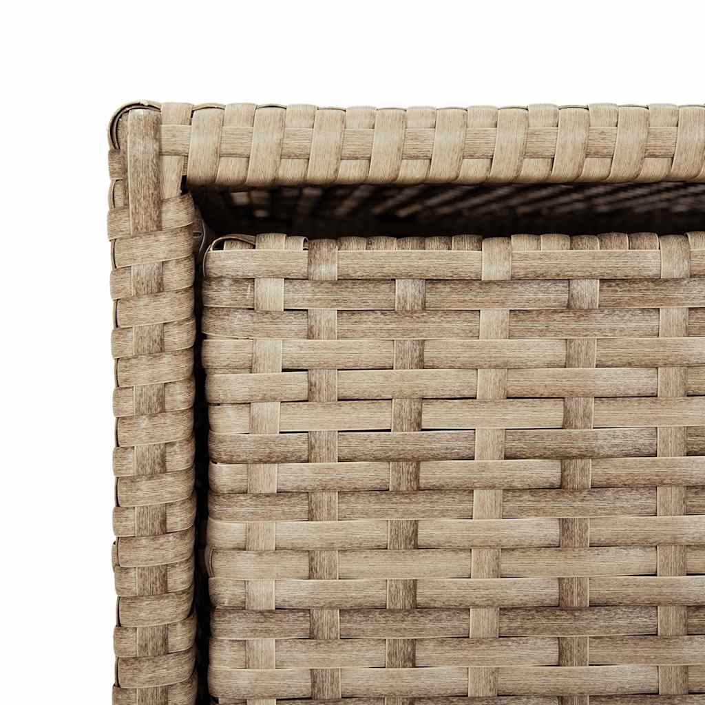 vidaXL Ντουλάπι Αποθήκευσης Κήπου Beige 55x59x69 εκ. Συνθετικό Ρατάν