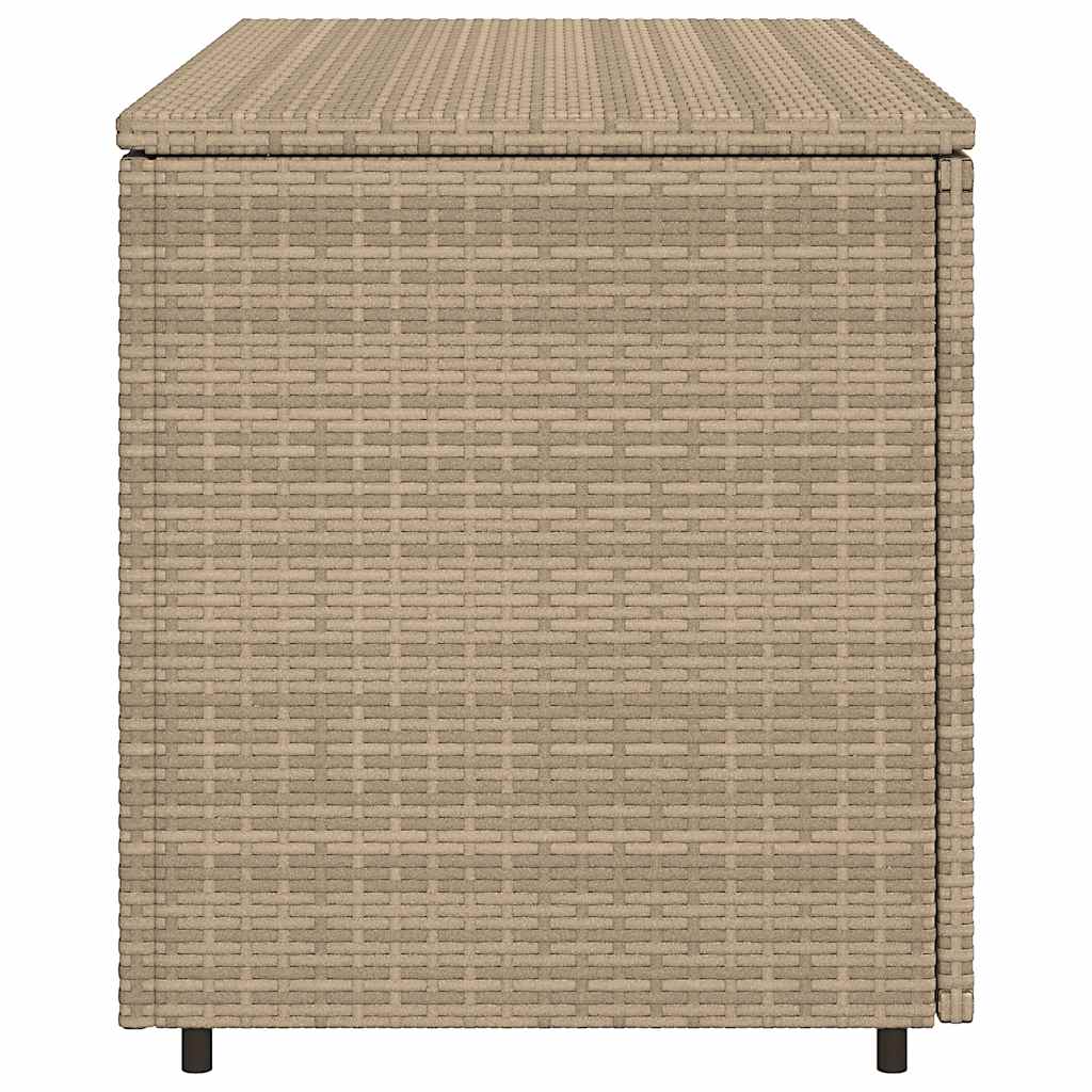 vidaXL Ντουλάπι Αποθήκευσης Κήπου Beige 110x55x60,5εκ. Συνθετικό Ρατάν