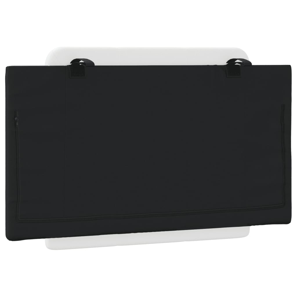 vidaXL Μαξιλάρι για Κεφαλάρι Λευκό και μαύρο 90εκ. από Συνθετικό Δέρμα