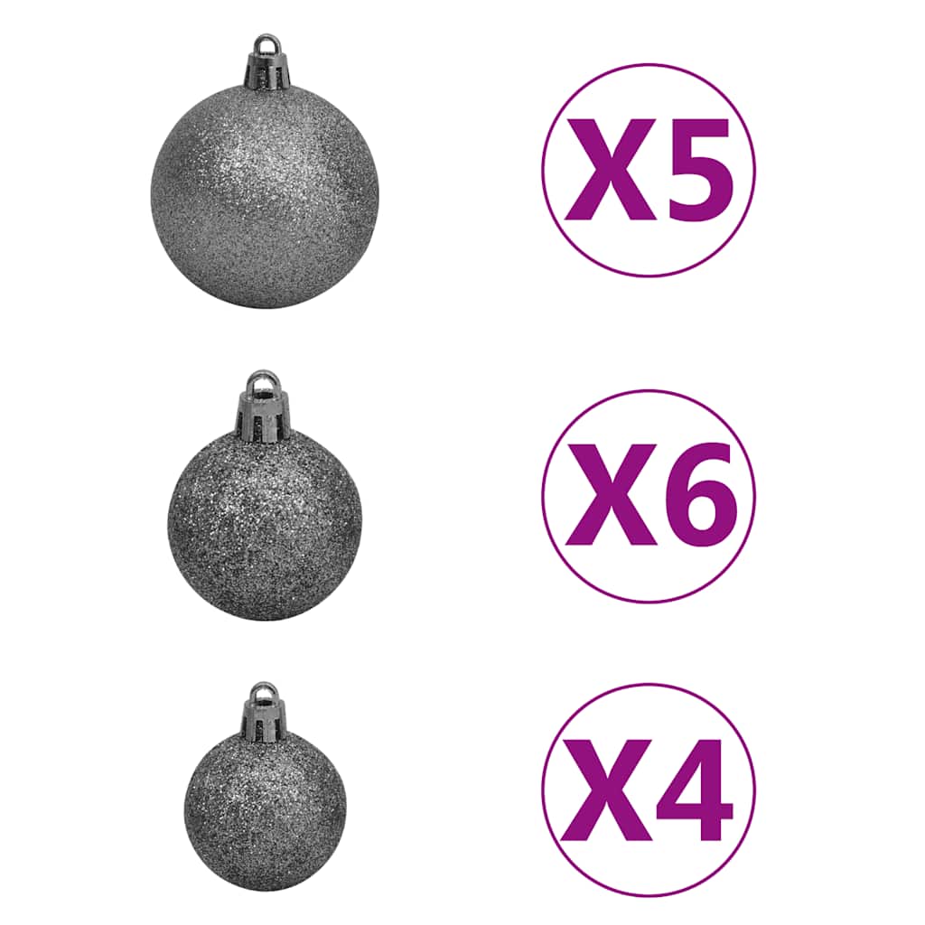 vidaXL Χριστουγεν. Δέντρο Τεχνητό Αρθρωτό με 150 LED & Μπάλες 150 εκ.