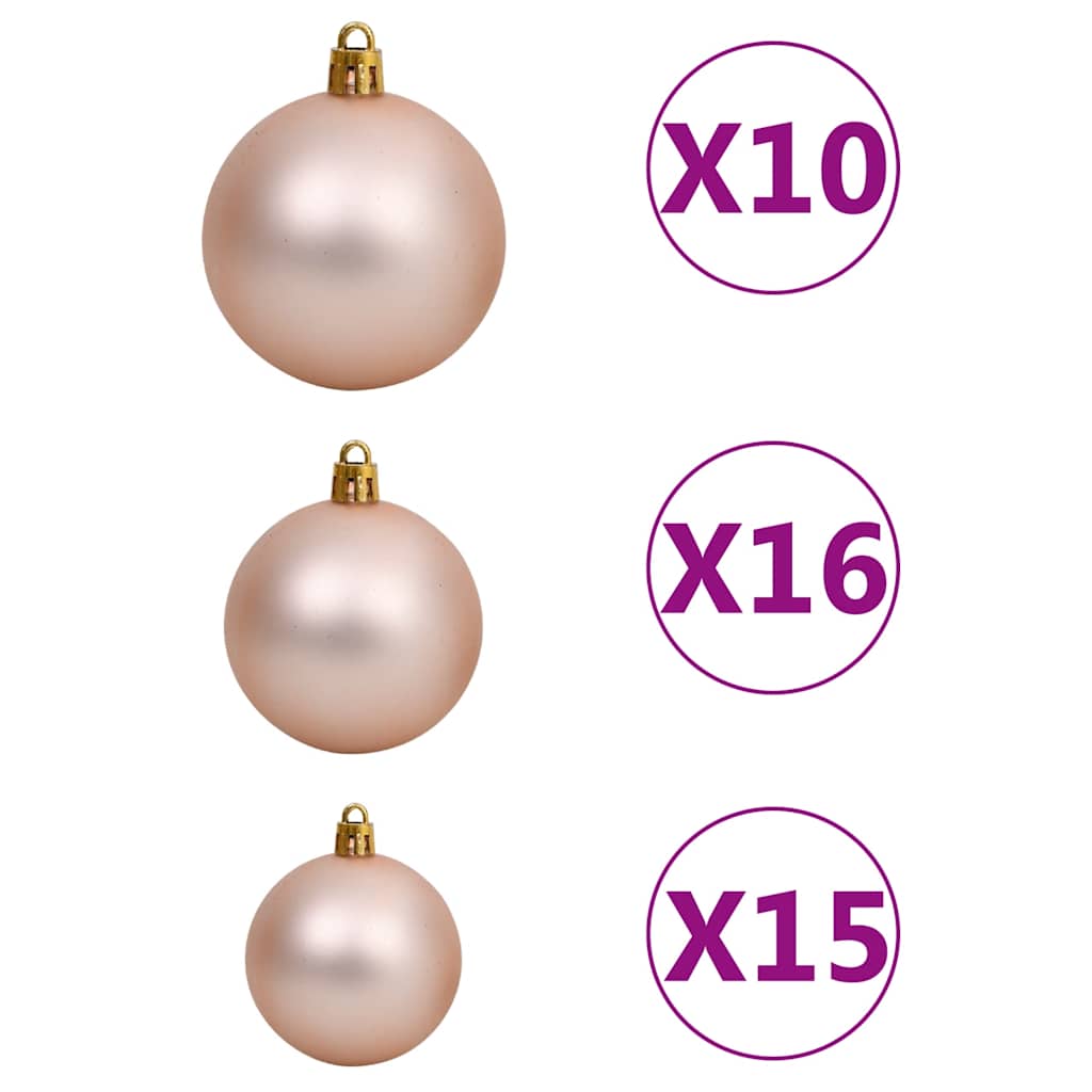 vidaXL Χριστουγεν. Δέντρο Τεχνητό με 300 LED/ Μπάλες/Χιόνι 210 εκ.