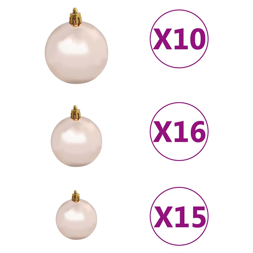 vidaXL Χριστουγεν. Δέντρο Τεχνητό Αρθρωτό με 300 LED & Μπάλες 210 εκ.