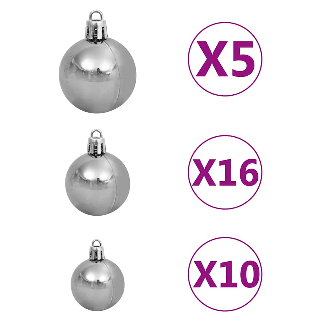 vidaXL Χριστουγεν. Δέντρο Τεχνητό Αρθρωτό με 300 LED & Μπάλες 270 εκ.