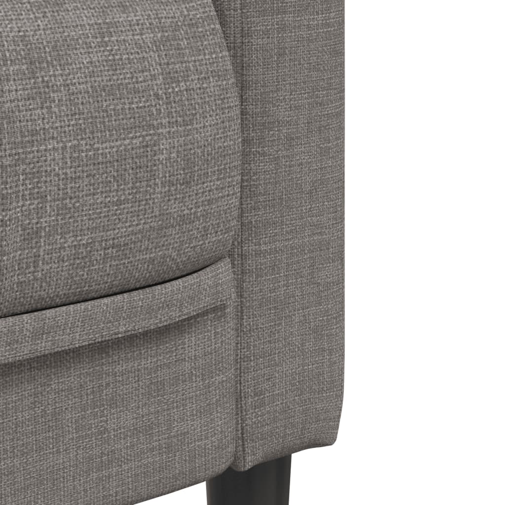 3 Piece Taupe Fabric Living Room Set