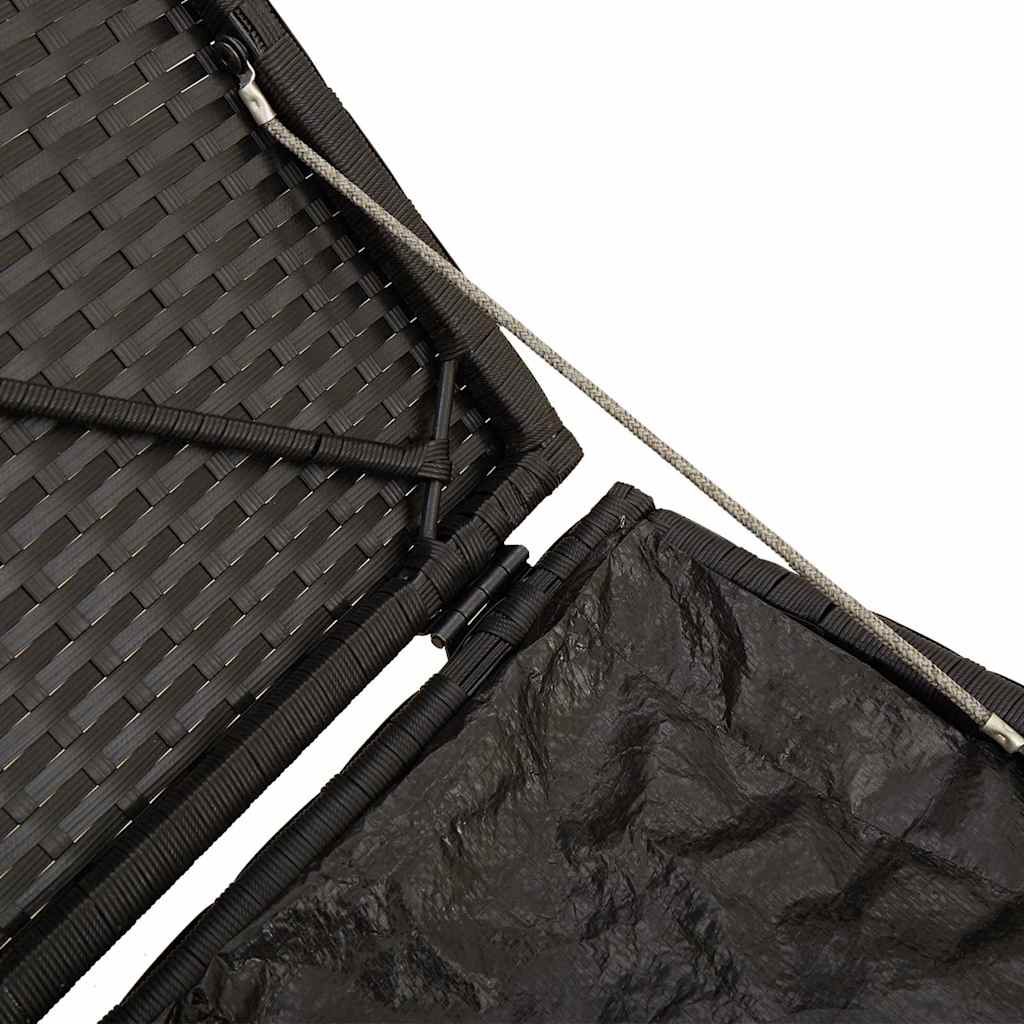 vidaXL Κουτί μαξιλαριών Μαύρο 50x50x50 εκ Πολυεστέρας